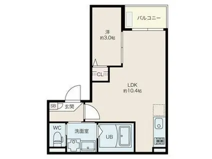 JACK YAMAGUCHII(1LDK/3階)の間取り写真