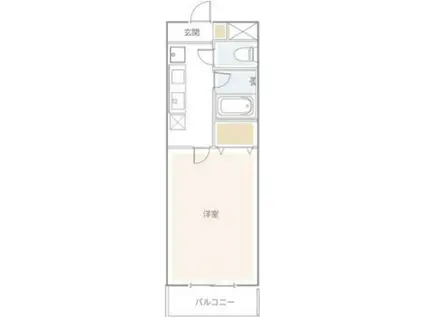 サンテル東寺尾(1K/1階)の間取り写真