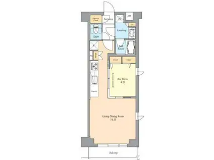 AIFLAT渋谷西原(1LDK/5階)の間取り写真