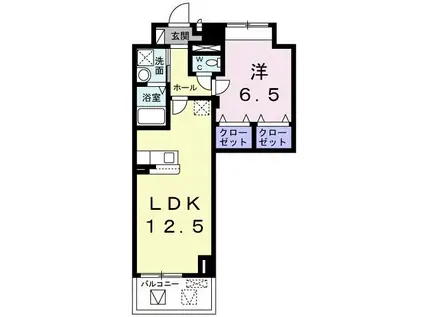 EXCELLENT・T(1LDK/2階)の間取り写真