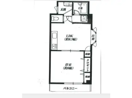 アトリエ元町(1LDK/3階)の間取り写真