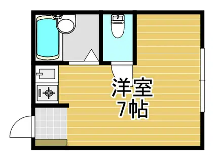 アーバンハイツ海老江(ワンルーム/5階)の間取り写真