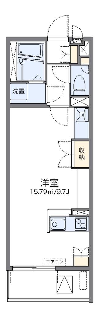 レオネクスト長府駅前(ワンルーム/3階)の間取り写真