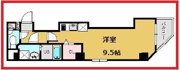 グレースコート南千住(ワンルーム/4階)の間取り写真