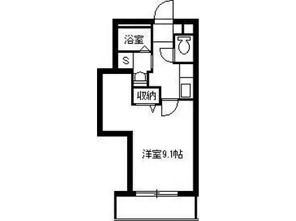 LA LUNA SAKANOUE(1K/3階)の間取り写真