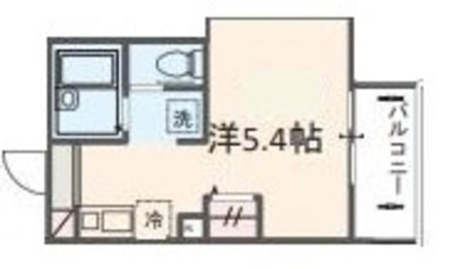 MELDIA番田(ワンルーム/2階)の間取り写真