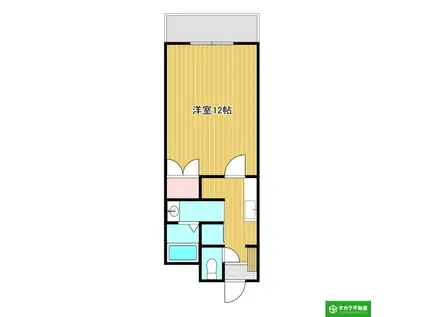 アーバンブレーム新川(1K/3階)の間取り写真