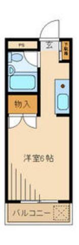 コートニュータウン(1K/3階)の間取り写真