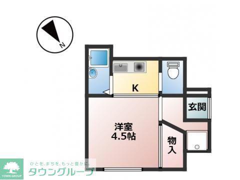 バークホームいずみ(1K/1階)の間取り写真