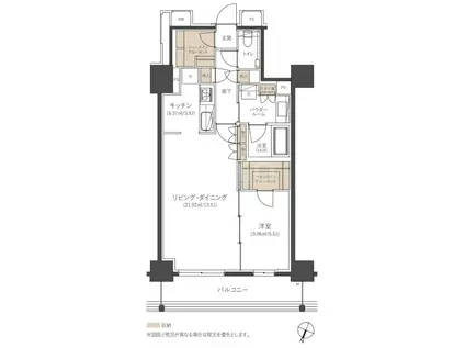 CLUB NEXUS 薬院大通(1LDK/7階)の間取り写真