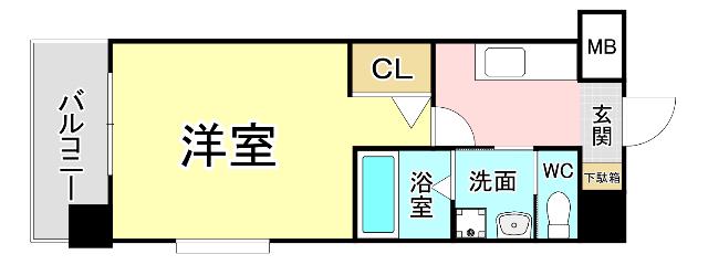 さくら館(1K/5階)の間取り写真