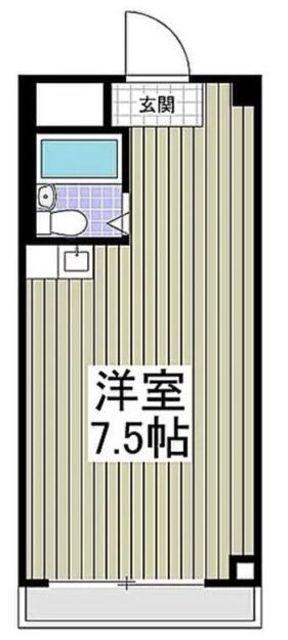 ラベ梅園(ワンルーム/2階)の間取り写真