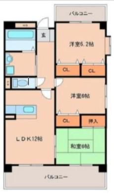 メゾン・アンティム(3LDK/3階)の間取り写真