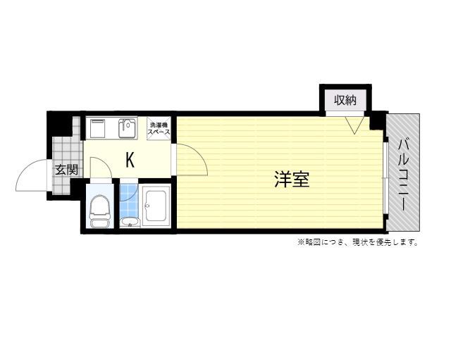 アーバン千林A棟(1K/1階)の間取り写真