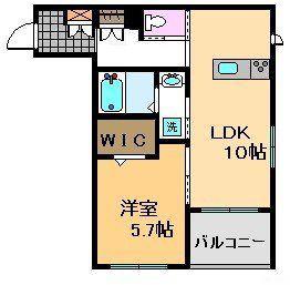 MIDGAR壱番館(1LDK/3階)の間取り写真