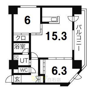 G・ミドー学園の杜(2LDK/2階)の間取り写真