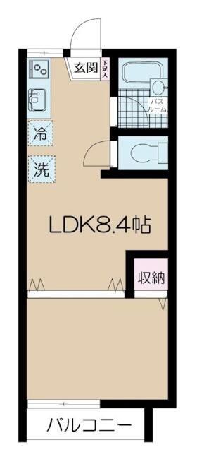 マンハイム西落合(1LDK/2階)の間取り写真