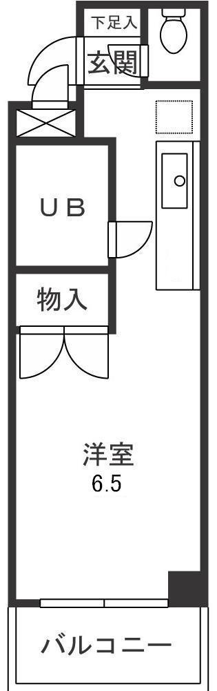 フェニックス鷺沼(ワンルーム/3階)の間取り写真