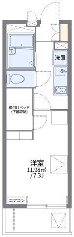 レオパレスハレ マレコ(1K/1階)の間取り写真