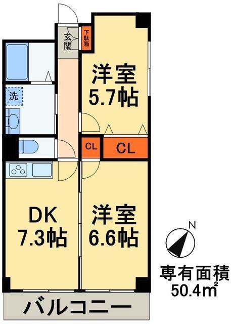 斎藤マンション(1LDK/3階)の間取り写真