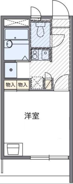 リベラル南彦根(1K/1階)の間取り写真