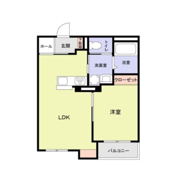 エムズ ヴィラ さいたま新都心(1LDK/3階)の間取り写真