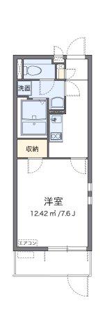クレイノWILL堺(1K/1階)の間取り写真