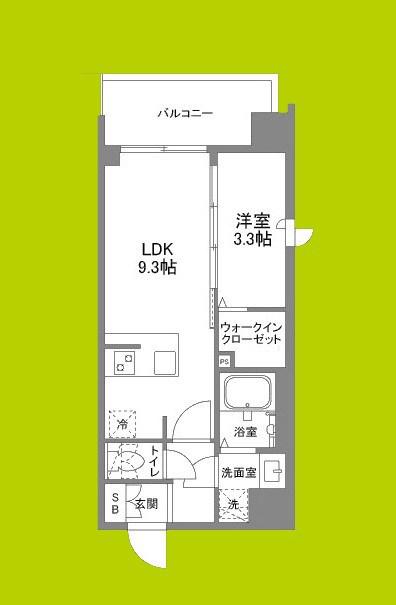 シーズンフラッツ新大阪サウス(1LDK/6階)の間取り写真