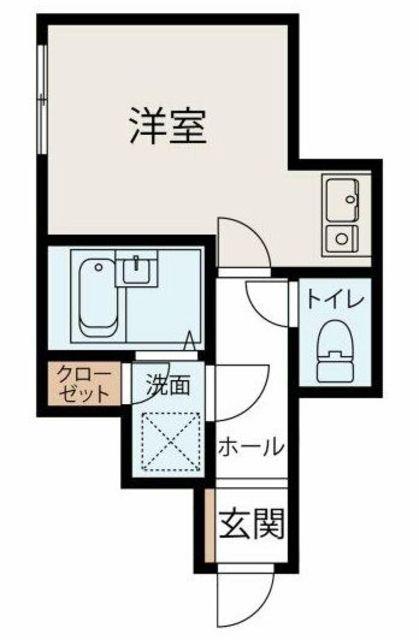 コンフォール駒込(ワンルーム/1階)の間取り写真
