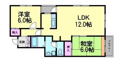 NOAHS ARK(2LDK/4階)の間取り写真