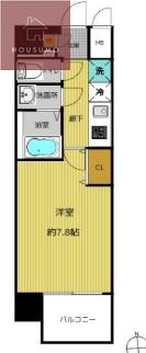 セオリー大阪イースト DOOR(1K/5階)の間取り写真
