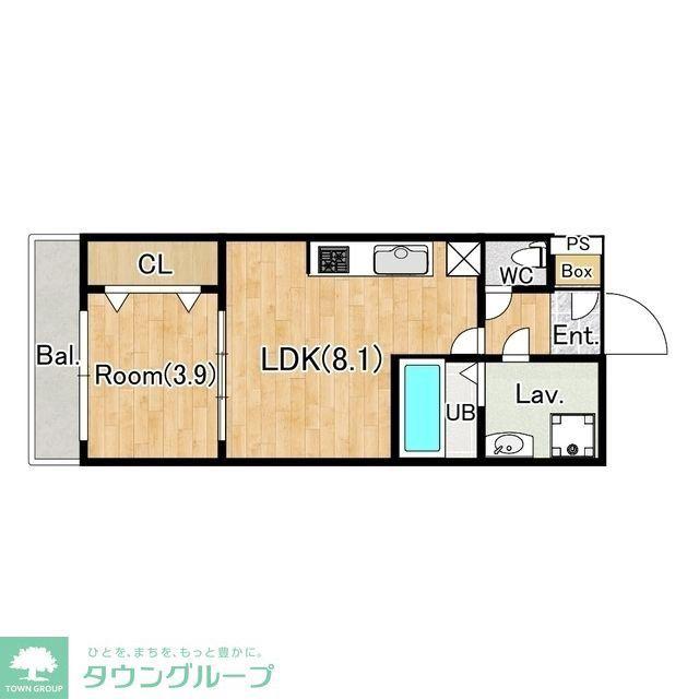 ジーメゾン大宮大成町(1LDK/2階)の間取り写真