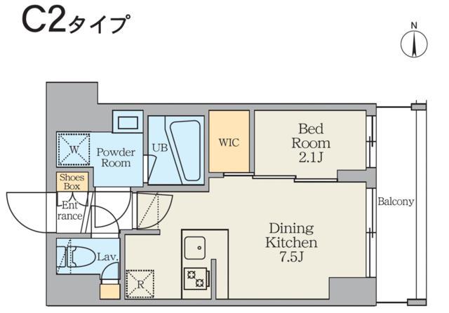 クレストコート東日暮里(1DK/3階)の間取り写真
