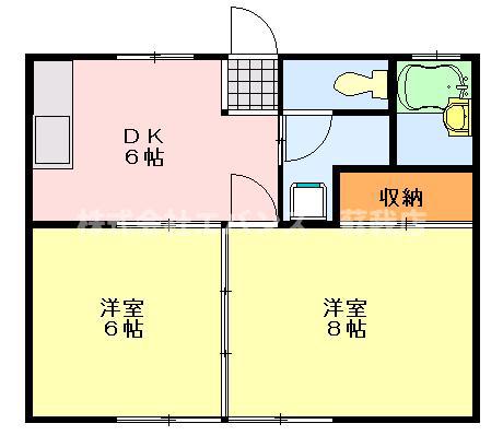 ファミーユ星久喜(2DK/2階)の間取り写真
