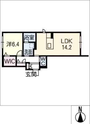 ＪＲ東海道本線 東刈谷駅 徒歩6分 3階建 築4年(1LDK/3階)の間取り写真