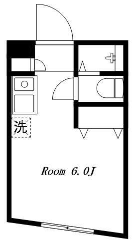 中野ビレッヂ(ワンルーム/3階)の間取り写真