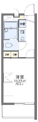 レオパレス藏田(1K/2階)の間取り写真