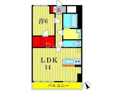 KMおおたかの森(1LDK/9階)の間取り写真