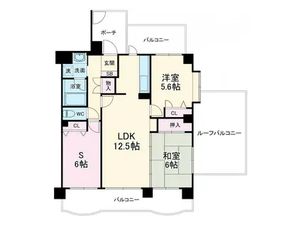リベラル番田弐番館(2SLDK/3階)の間取り写真