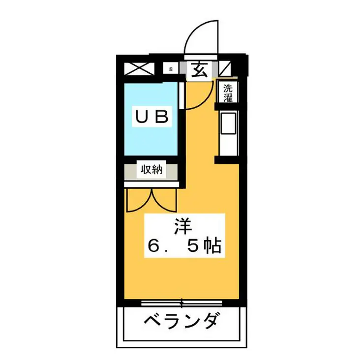 スカイコート二俣川 4階階 間取り