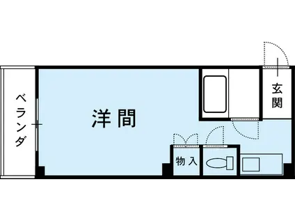グレイス昭和(ワンルーム/2階)の間取り写真