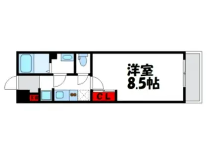 クラスタ笹塚(1K/1階)の間取り写真