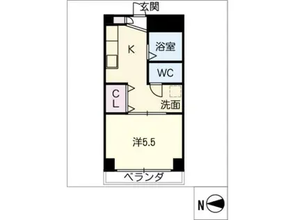 ST PLAZA KANAYAMA(1K/2階)の間取り写真