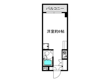 メゾン・ハギII(ワンルーム/3階)の間取り写真