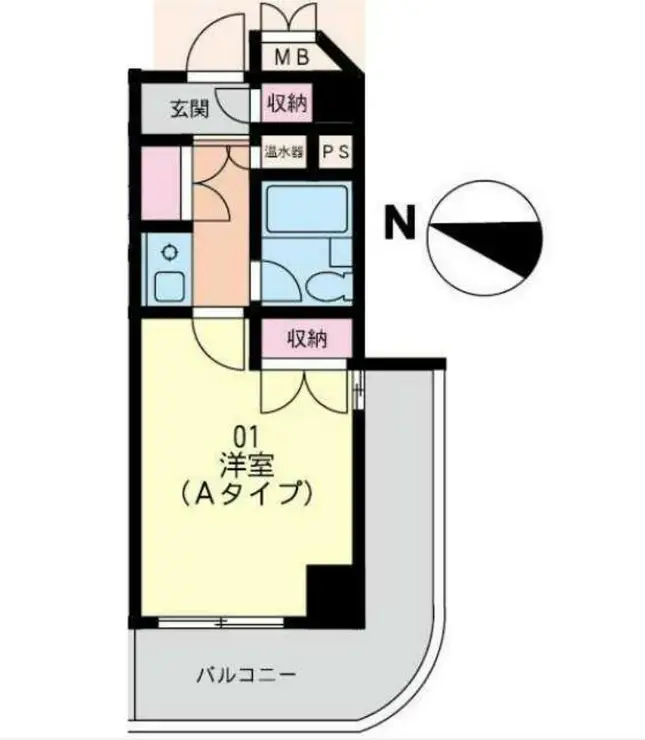 クレスト大和東 4階階 間取り