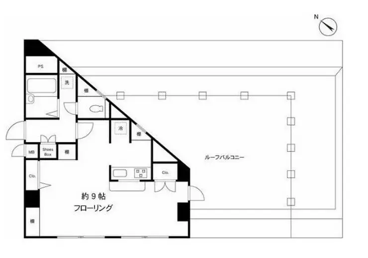 フラッツ学芸大 5階階 間取り