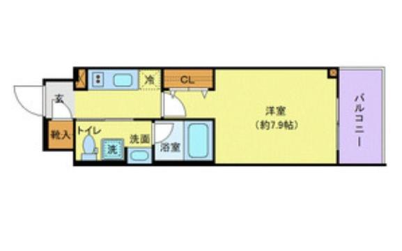 ステージグランデ八王子3(1K/4階)の間取り写真
