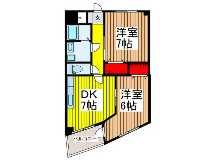 レスポワール北与野 2階階 間取り