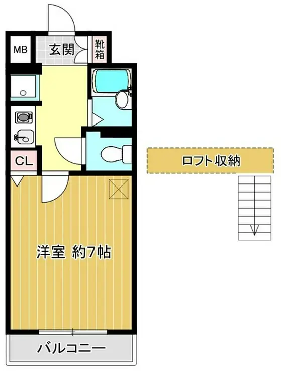 柾木マンションウエスト 2階階 間取り