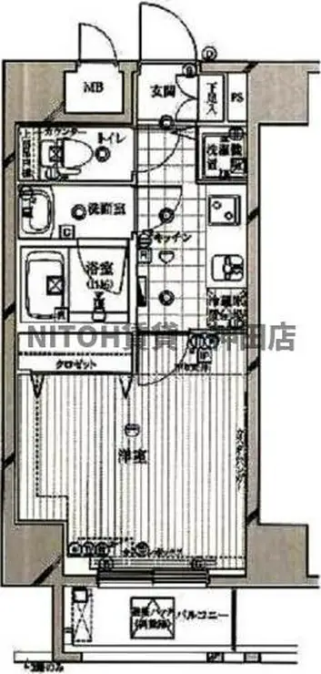 ガリシアヒルズ六本木 13階階 間取り